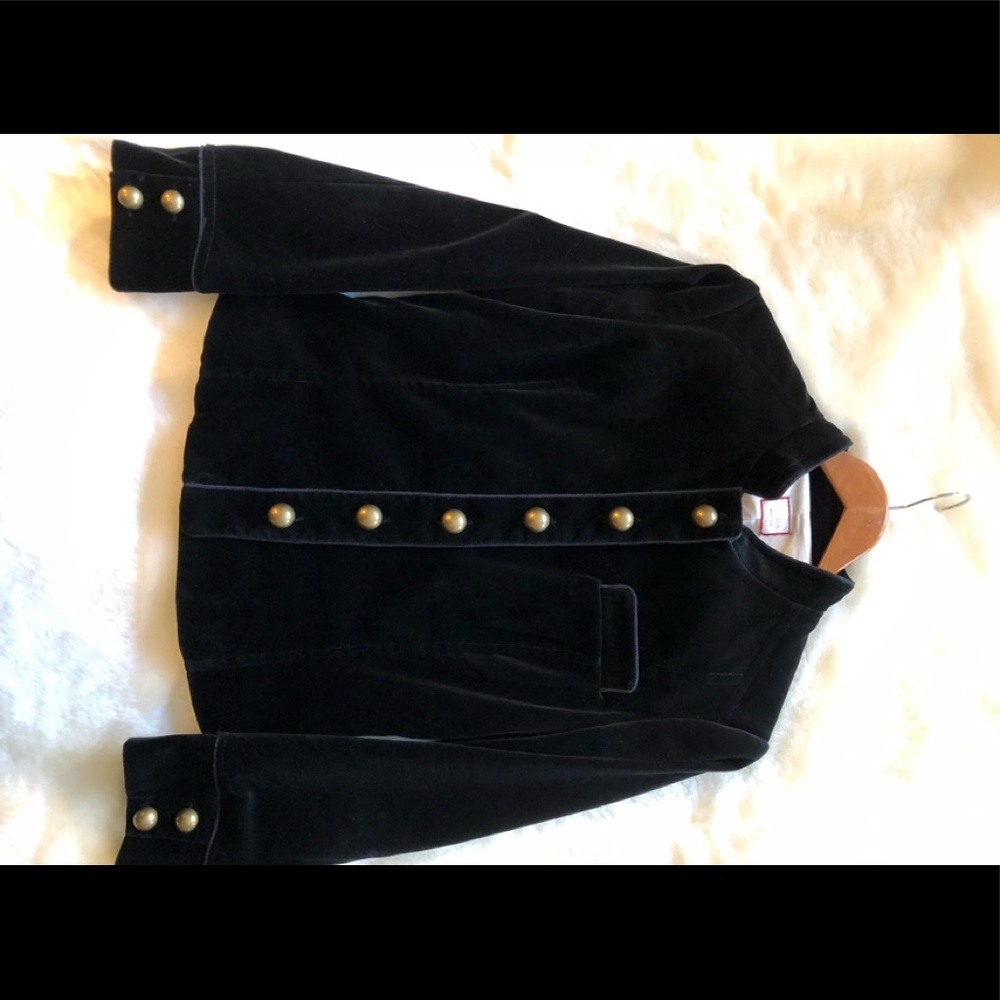 Talula Babaton black velour jacket Medium fits like S - Picture 2 of 6